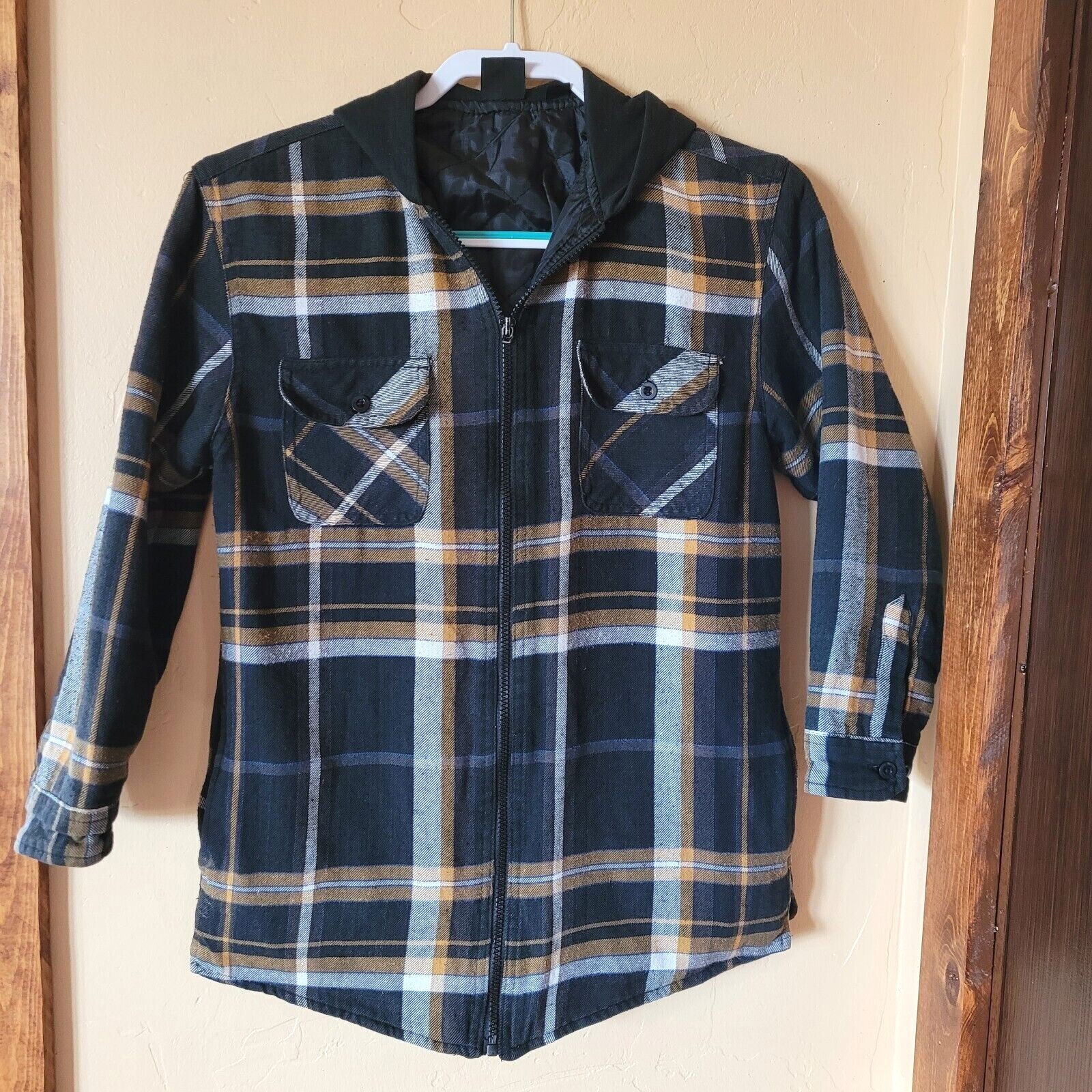 Burnside Boys Size L 14-16 Plaid 