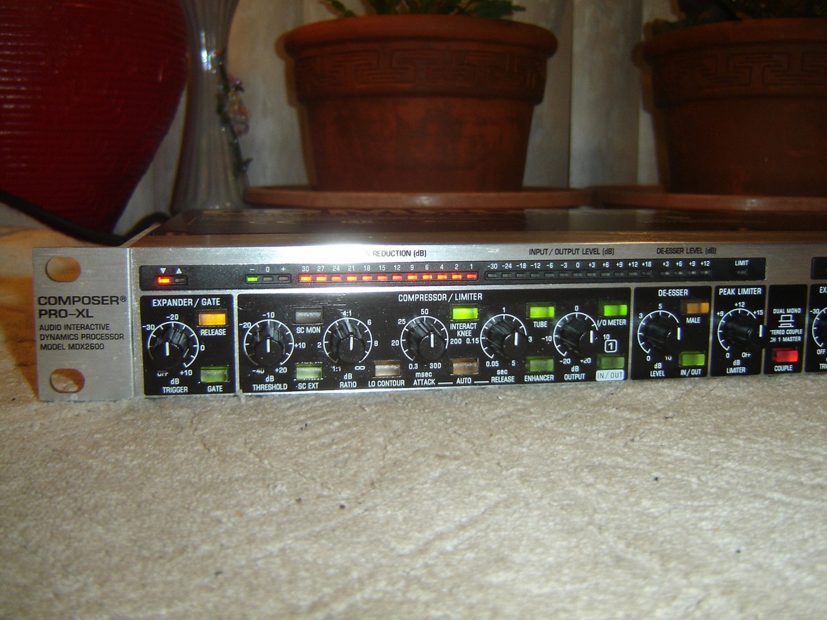 Behringer MDX2600, Composer PRO-XL, 2 Channel Compressor Limiter