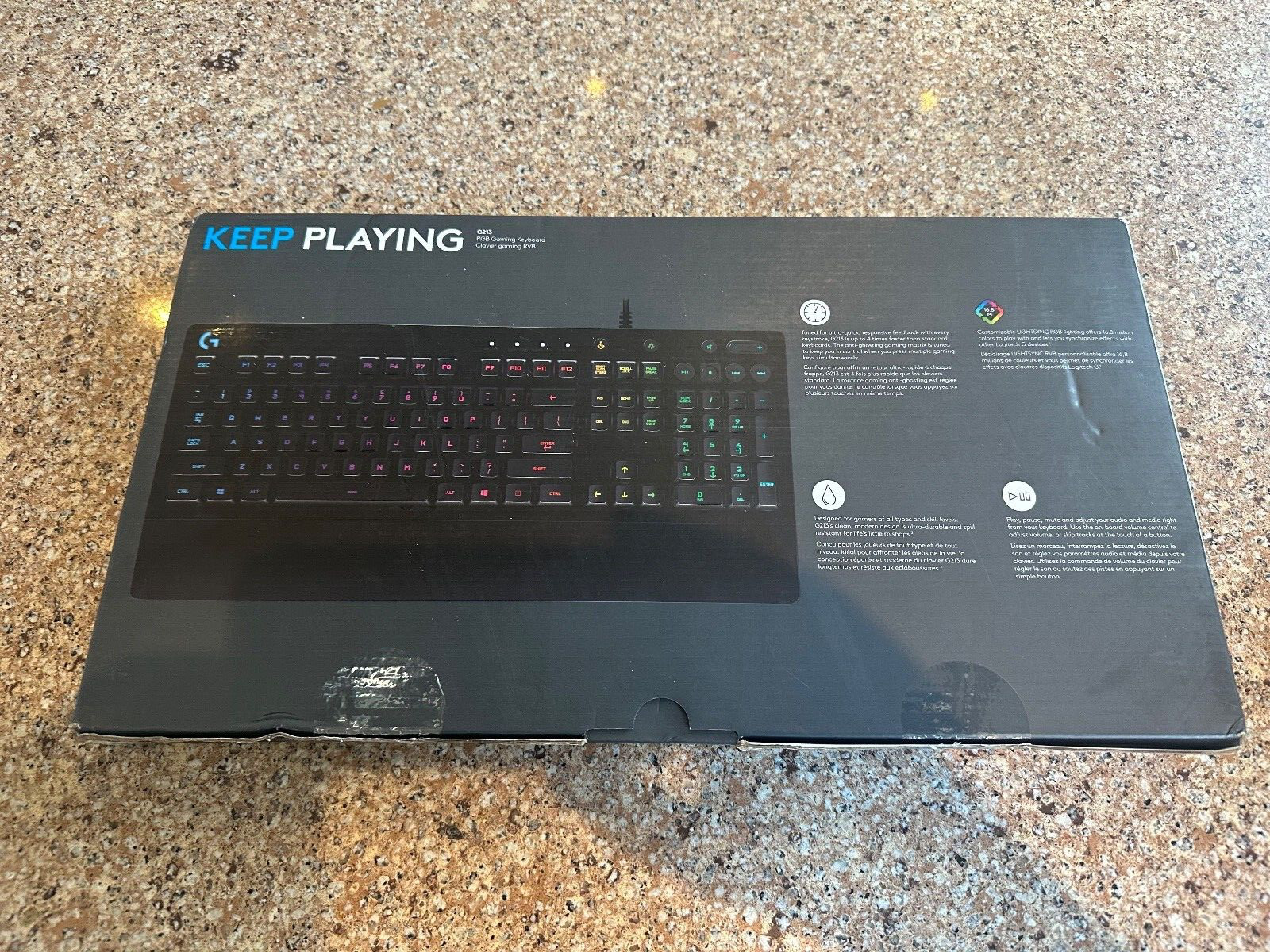 Logitech G213 Prodigy Mechanical Gaming Keyboard - Black - Used for 2 Weeks