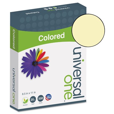 Universal One Paper Canary UNV11201-10 500 PAGE REAMS 8.5x11 (5000 Sheets)