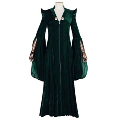 Harry Potter McGoganal Costume Dress Women Cosplay Green Halloween Cloak  Hat | eBay