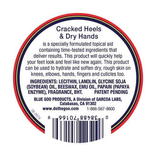 BLUE GOO Cracked Heels Dry Hands Skin Softener Fast Penetrating Formula Used - Picture 3 of 4