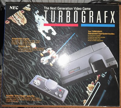 Turbografx 16 Console With Accessories Pack and Blazing Lazers Game,  TG16 UK