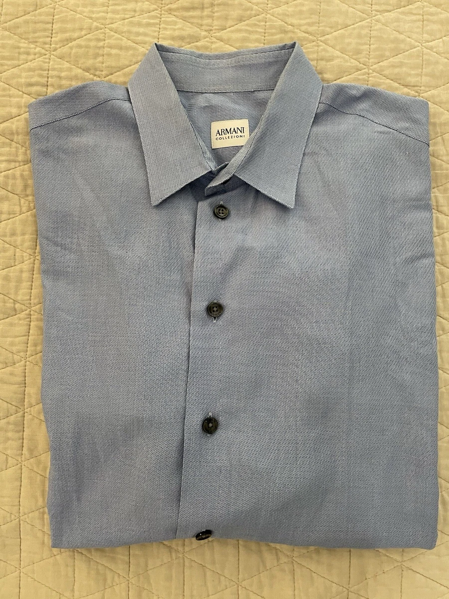 Armani Collezioni Slim Solid Dress Shirts for Men for sale | eBay