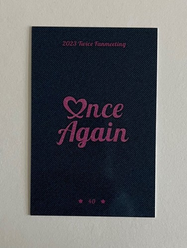 TWICE 8th Anniversary Fan Meeting ONCE AGAIN MD Trading Card Photocard + Benefit - Picture 48 of 160