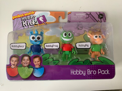 HOBBY KIDS ADVENTURES  Hobby Bro Pack  BEAR, FROG & PIG by Pocket Watch. Ages 3+