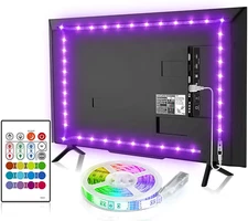 BASON USB LED TV Backlight Kit for 55 Inches Bias Lighting LED Strip for Back