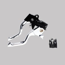 Chrome Clutch Brake Control Lever Kit For Harley 96-17 Dyna Super Glide Fat Bob