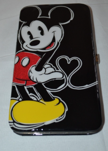 Disney Mickey & Minnie Mouse Hard Case Wallet HTF Rare - 第 1/7 張圖片