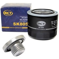 ÖLfilter SK805 + ÖLablassschraube FüR Opel Astra G Caravan 2.0 OPC T98