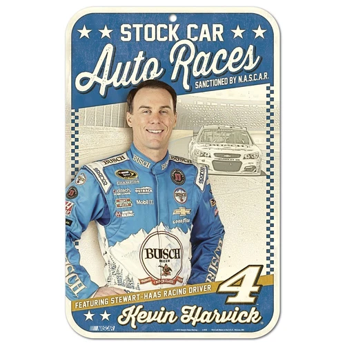 Kevin Harvick 2016 Wincraft #4 Busch Beer 11x17 Vintage Sign FREE SHIP