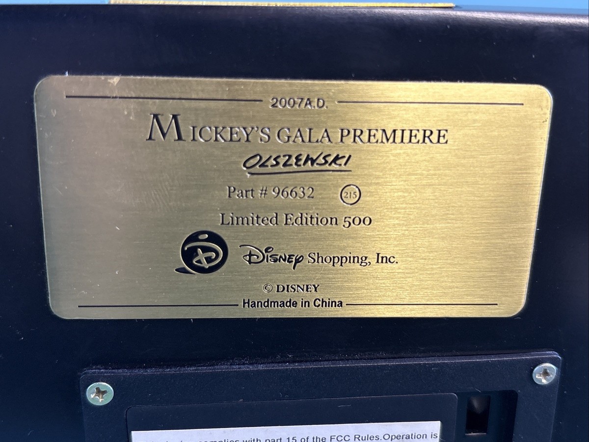 Olszewski Disney Mickey's Gala Premiere Limited Edition /500