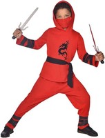 Amscan Ninja Krieger KostüM FüR Kinder 6-8 Jahre Fasching Karneval