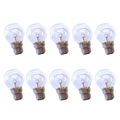 10 x Tropfen Kugeln Glühbirnen 60W B22d Klar 230V Glühlampe P45 warmweiß dimmbar