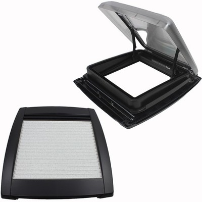 MPK VisionStar M Klarglas Dachluke Dachfenster Dachhaube 40x40 cm schwarz black 