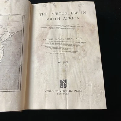 Portuguese in South Africa George M'Call Theal LL.D. Negro Uni. Press 1969 As-Is - Image 1 of 4