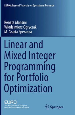 Linear and Mixed Integer Programming for Portfolio Optimization | Taschenbuch