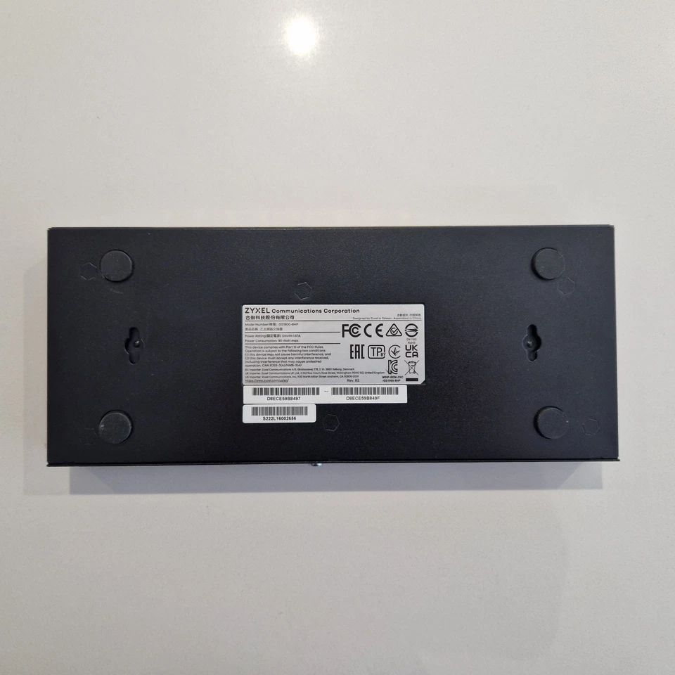 Zyxel GS1900-8HP 8 Port PoE Smart Managed Gigabit Ethernet Switch with PSU - Image 3 of 4