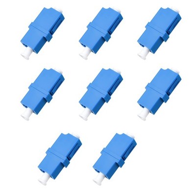 8 PCS LC to LC Simplex Singlemode Fiber Optic Adapter Coupler for Patch Cable
