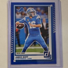2025 Panini Donruss Press Proof Jared Goff #220 Detroit Lions NFL Football Card