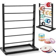 Menkxi 6 Tier Metal Ribbon Holder Organizer Rack Ribbon Rack Display Shelf Sp...