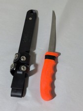 CUTCO Fisherman’s Solution Fish Filet Knife w/Sheath & Sharpener Extendable