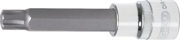 "1/2\" Chromeplus Bit-Stecknuss Ribe Mit Stirnlochbohrung,Lang,M13 - KS Tools 918."-image