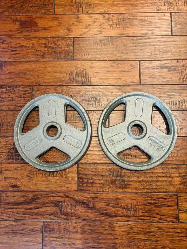 Combo de placa de peso olímpica - 2 pares de 35 lb y 25 lb y 4 pares de 10 lb y 5 lb Foto 2 de 4