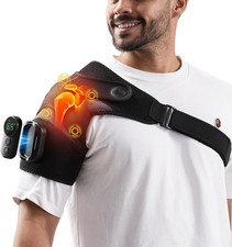 Cordless Shoulder Heating Pad with Magnetic Detachable Remote Control - Heated