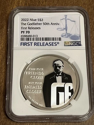2022 Niue S$2 THE GODFATHER 50th ANNIV. FIRST RELEASES PF70 NGC🔥🔥🔥