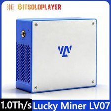 New Lucky Miner LV07 Bitcoin Solo Miner 1.0Th/s Crypto BTC Lottery Mining USA