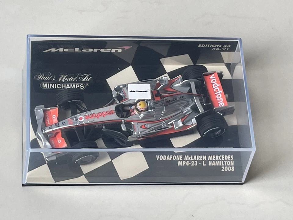 McLaren Mercedes MP4-23 Lewis Hamilton 1/43 F1 2008 Minichamps World Champion - Photo 3/4