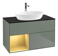 Villeroy & Boch Finion Waschbeckenunterschrank FüR Becken Mittig Regal Links...