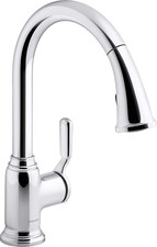 Sleek Ludington  Pull-Down Kitchen Faucet for Modern Functionality