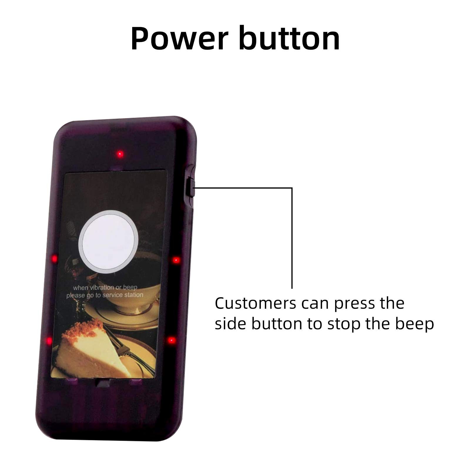 T111,T112,TD174 Single Buzzer,Lanyard Hole Design,3 Pompt Modes,Change Label ...