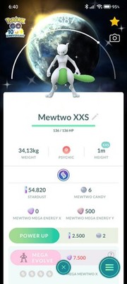 Pokemon Shundo Mewtwo 10th Anniversary Background - XXS Size  (Tr.a.de or P.T.C)