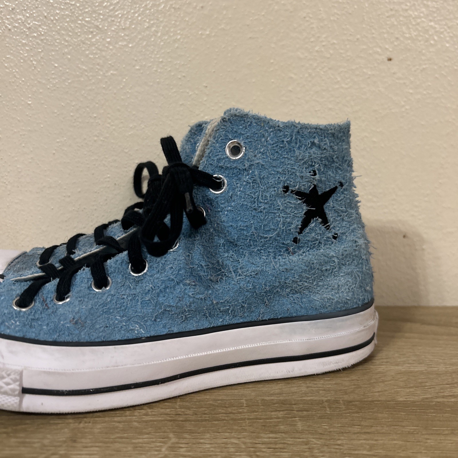 Converse x Stussy Chuck Taylor 70 High Top Mens Size 7 Women’s 8.5 Blue Sneakers thumbnail 6