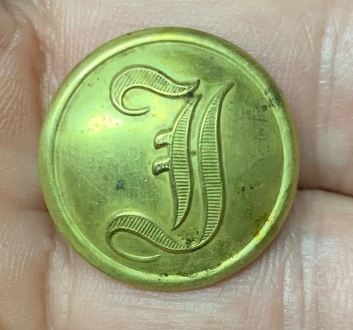Confederate Infantry Civil War Coat Button