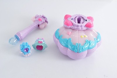 Precure Glitter force Tropical rouge Mermaid Aqua Pact Kawaii charm set #0308b