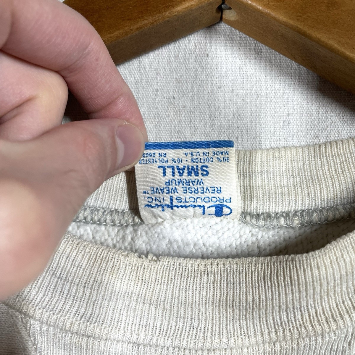 VTG 70s USMA Physical Education Sweatshirt Small Champion Reverse