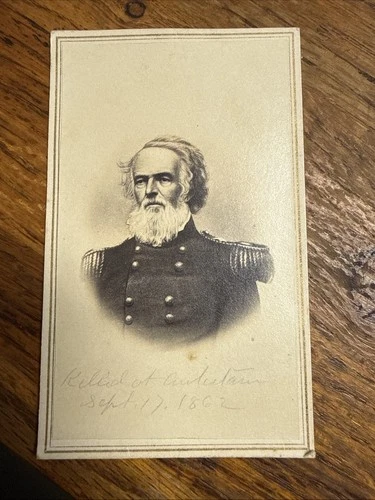 Civil War Union General Joseph Mansfield CDV Photo KIA Antietam 1862