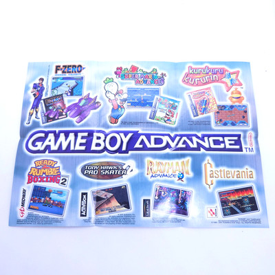 Nintendo Werbeflyer Poster Insert   Nintendo Gameboy Advance Link Cable