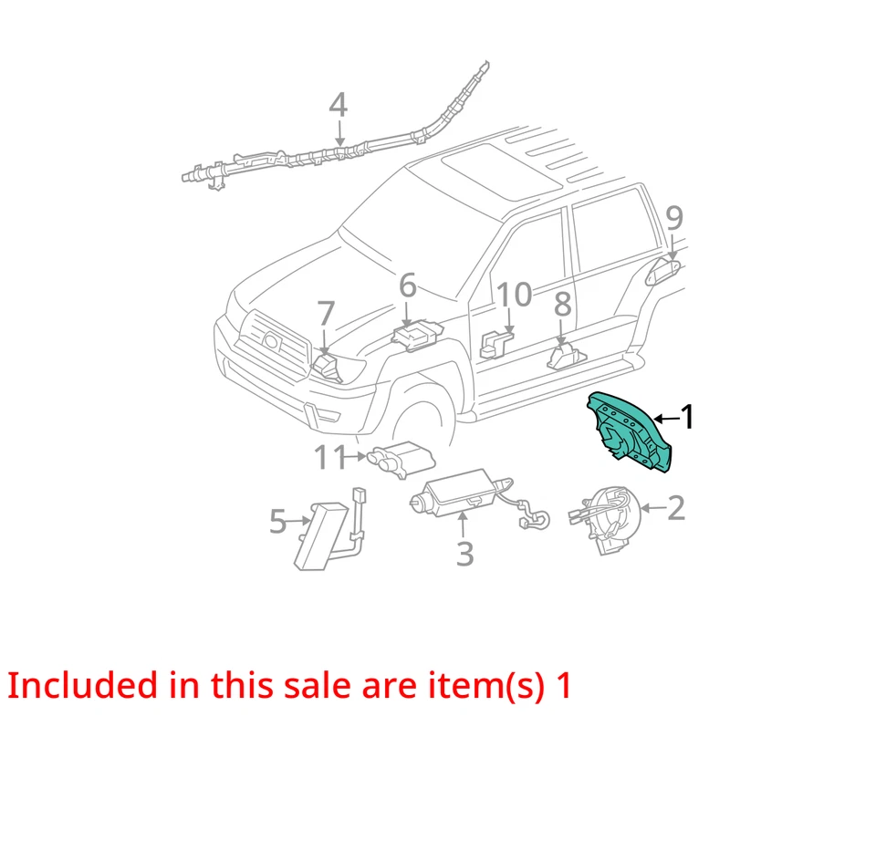 Airbag Air Bag Driver Wheel With Audio And Cruise Control Fits 03-09 4 RUNNER 30 Foto 4 de 4