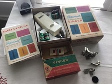 Singer Sewing Parts 86742 Ruffler,c120855 Hemmer, 121464 Bias Binder,Buttonholer