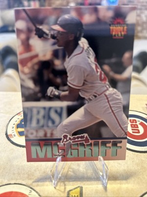 Fred McGriff 1994 Donruss Triple Play #47! 2 Card Min! Read Desc!