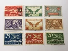 old stamps  SWITZERLAND   x  9 air post