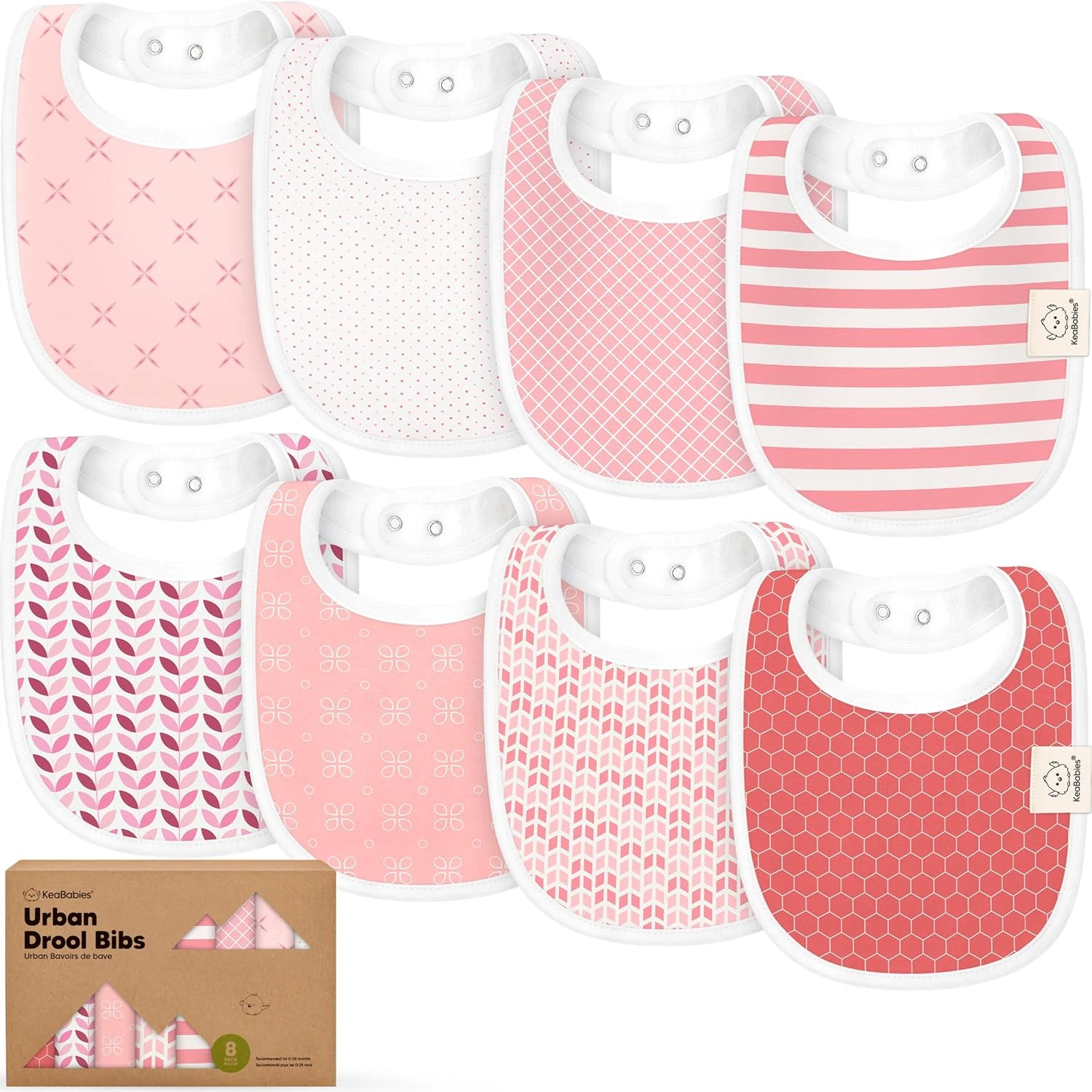 8pc Organic Baby Bibs - Soft Cotton Drooling & Teething Bibs for Baby Girl & Boy
Opens in a new wind