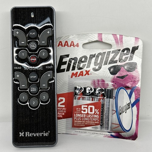 Reverie Model RC-WM-107 Remote Control For Adjustable Bed Base TESTED