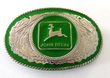    NEW  JOHN DEERE Enameled Belt Buckle   