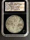 2008 Encased 1oz American Silver Eagle